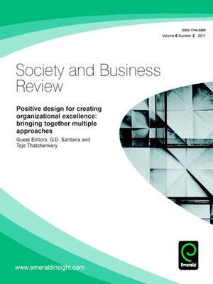 cover image of Society and Business Review, Volume 6, Issue 2